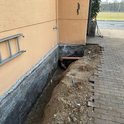 Schritt 1: Freilegung der Wand